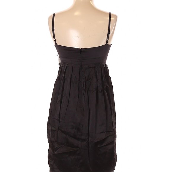 NWT Flavio Castellani Black Silk Short Slip Dress - Picture 4 of 4